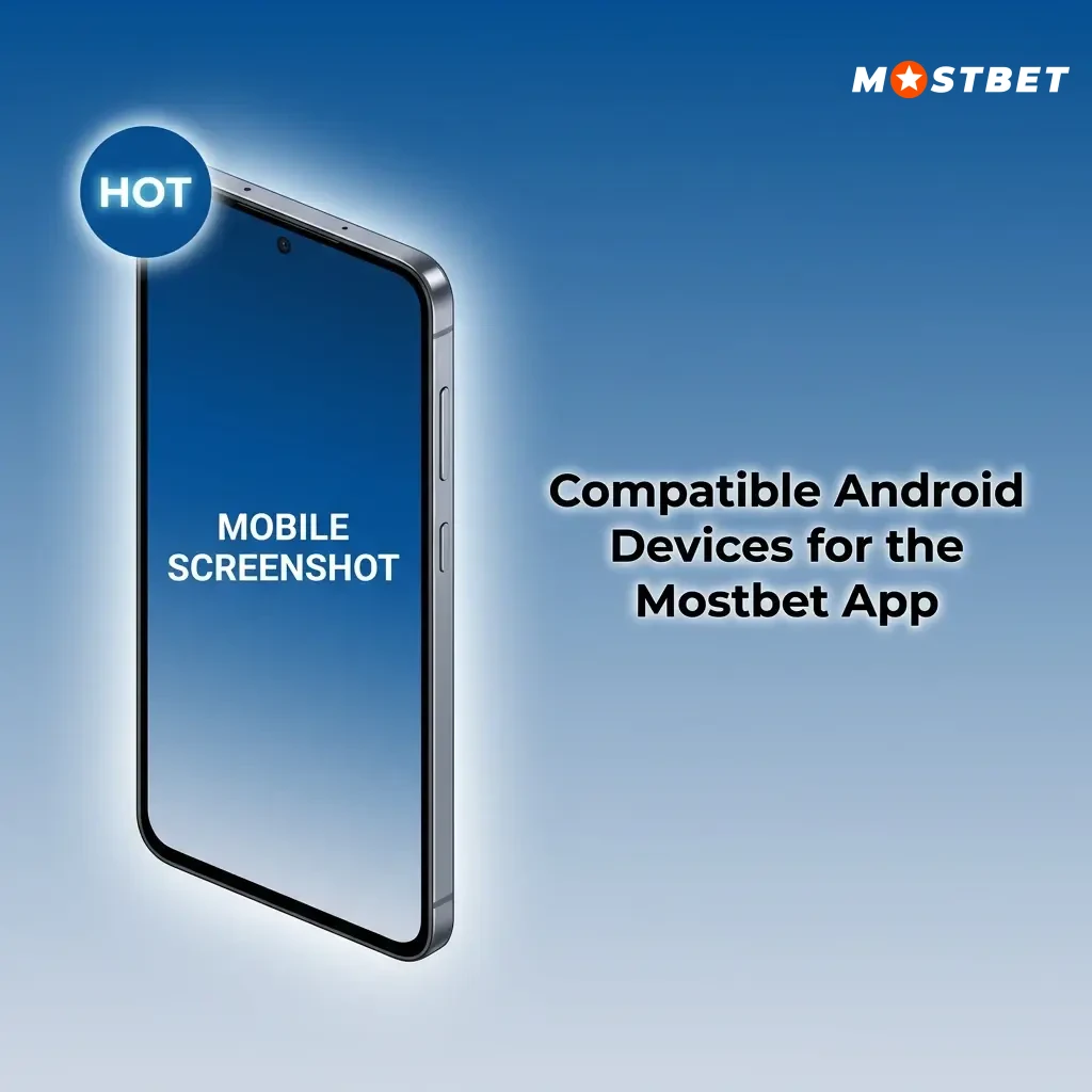 Compatible Android smartphones for Mostbet app in India including Samsung, Xiaomi, Realme, OnePlus, Vivo, OPPO models