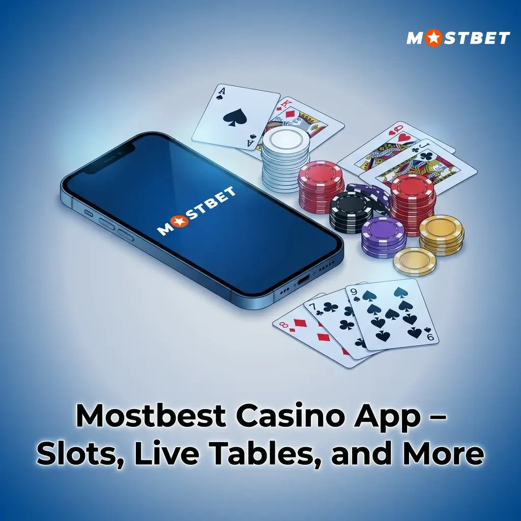 Mostbet Casino app showing slots, live dealer tables, and crash games from Pragmatic Play and Evolution Gaming
