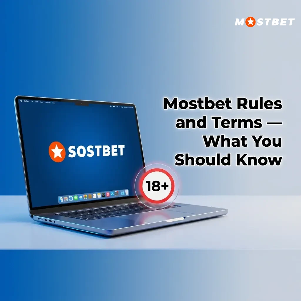 Mostbet rules covering age requirement, one account policy, KYC verification, bonus terms, and fair use guidelines