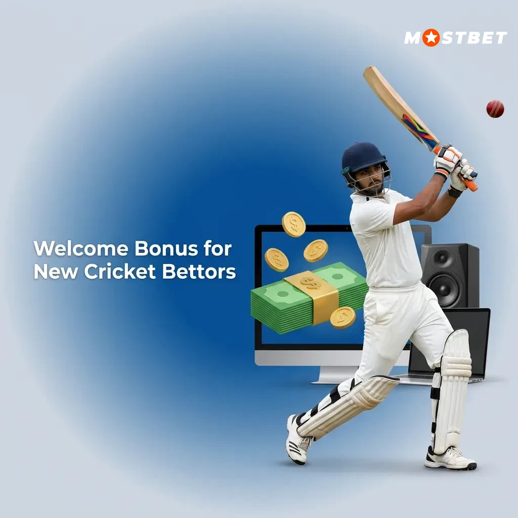 Mostbet welcome bonus 125% up to 34,000 INR for new cricket bettors on first deposit via UPI or Net Banking