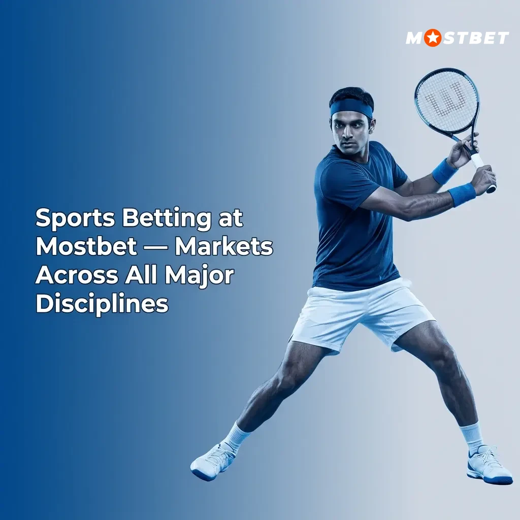 Mostbet sports betting markets covering cricket, football, kabaddi, tennis and basketball for Indian players