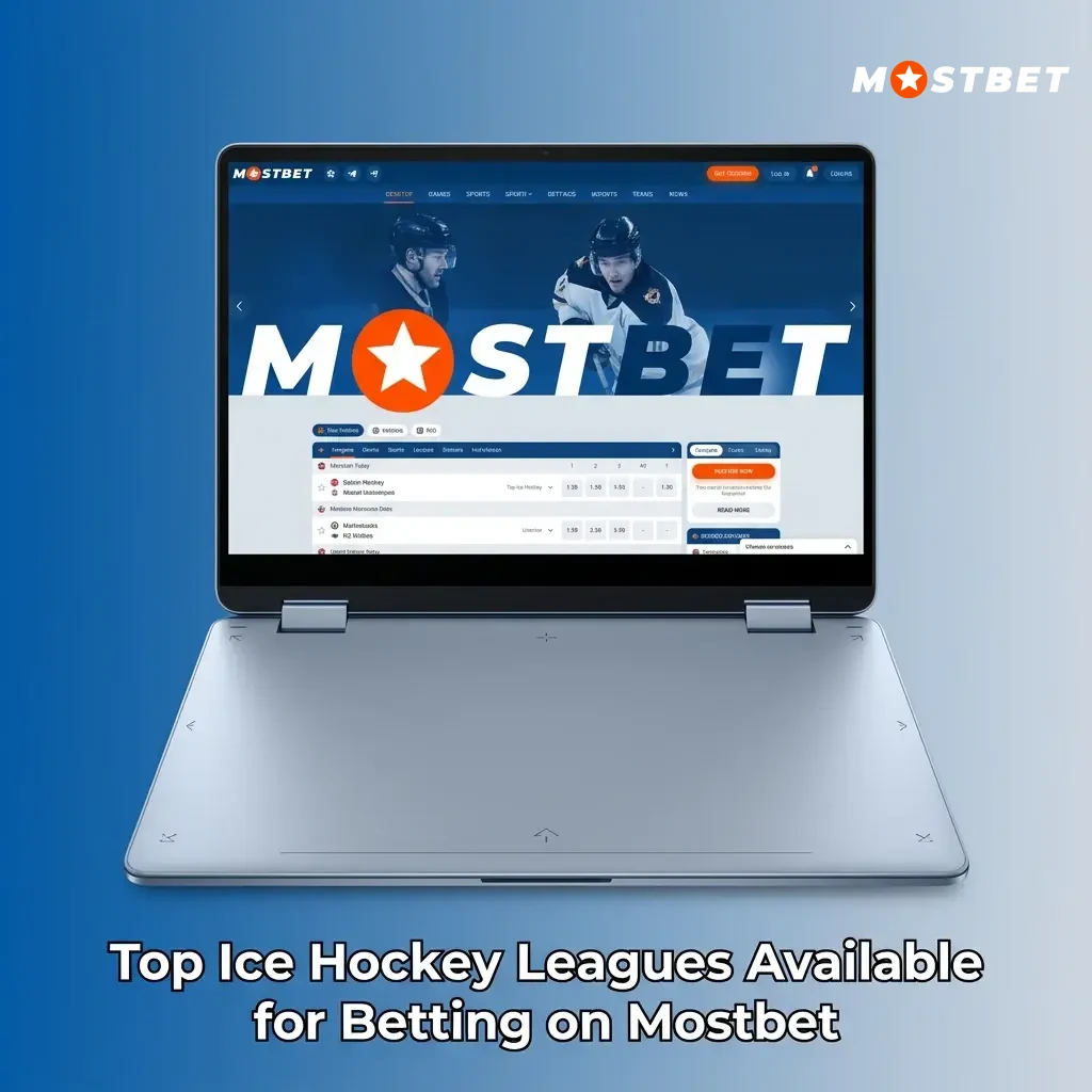 Top ice hockey leagues for betting on Mostbet including NHL, KHL, SHL, Liiga, and IIHF World Championship
