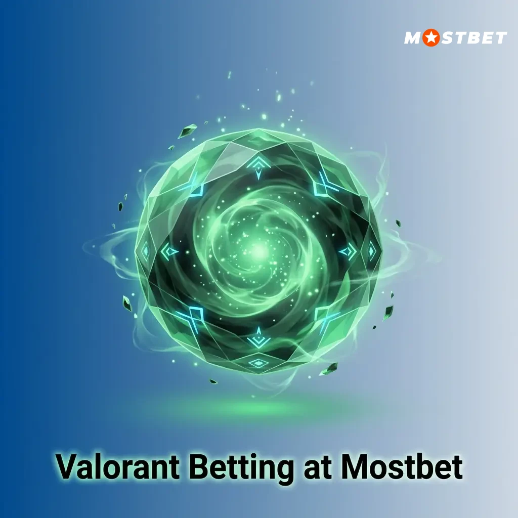 Valorant betting at Mostbet featuring VCT tournaments with match winner, map winner, and live betting options