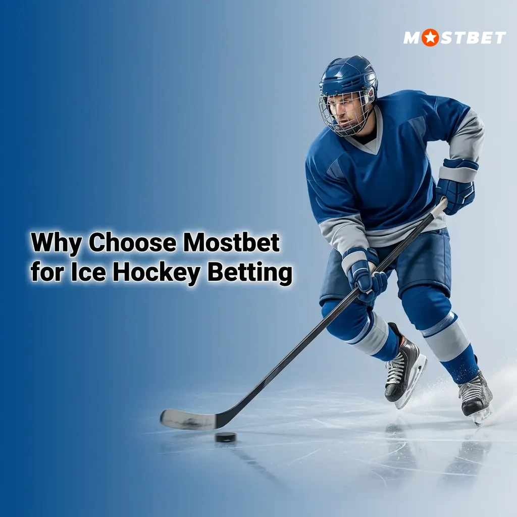 Mostbet ice hockey betting features including live odds, NHL KHL markets, INR payments, and mobile app access in India