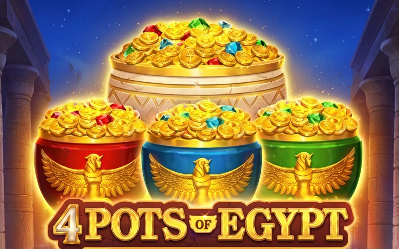 Play 4 Pots of Egypt on the official Mostbet website.